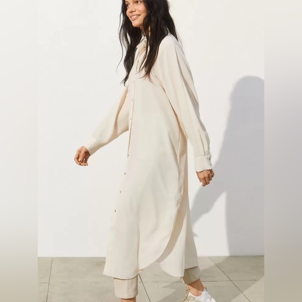 NWT H&M Calf-length button front shirt dress